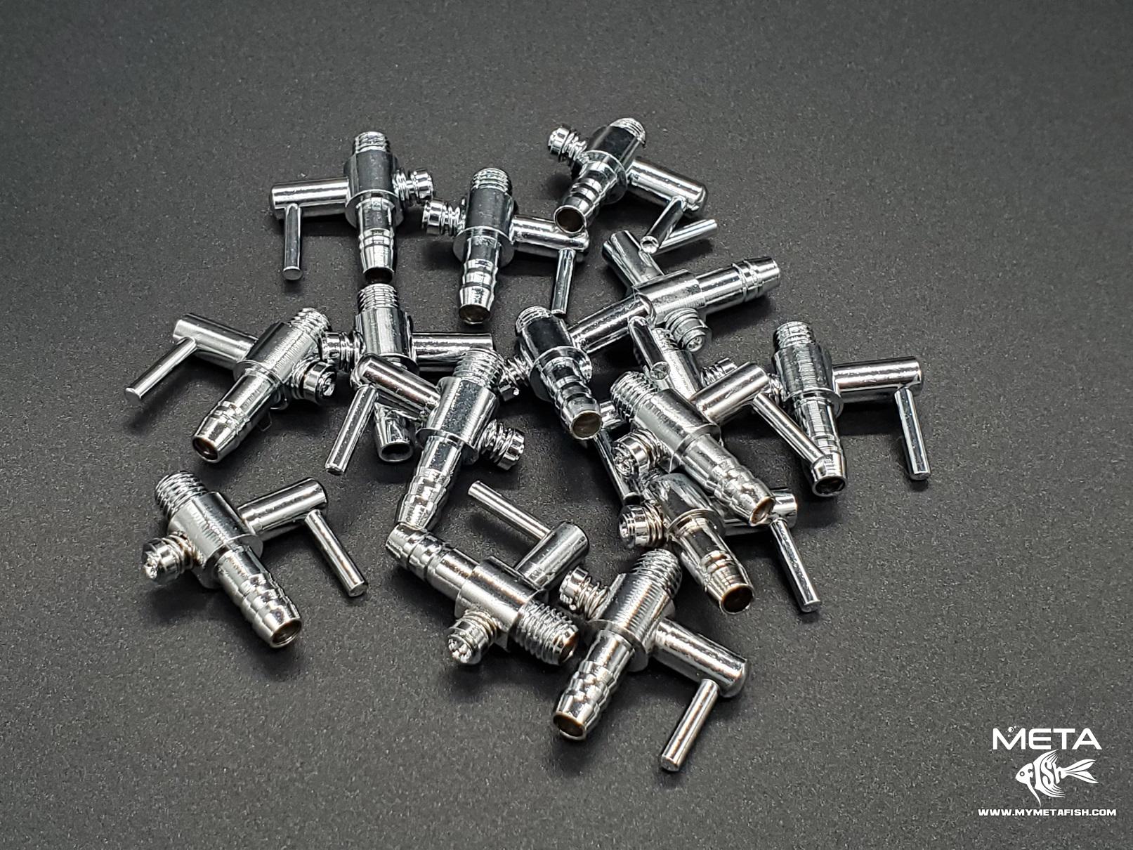 Metal Lever Action Aquarium Valves for PVC Fish Room